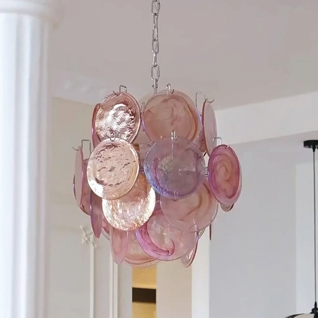 Murano rosa cascading chandelier 65*59
