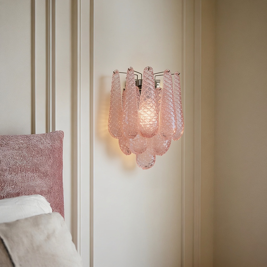 Murano petal shimmer wall lamp STS