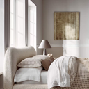 Polar grey plaster coated table lamp STS