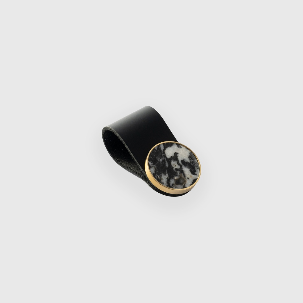 Round Stone Strap Knob 