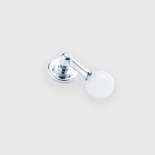Crystal Ball  Silver Drop Pull 