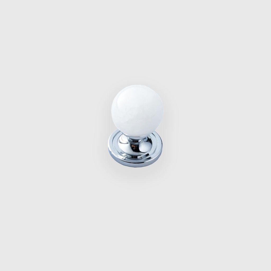 Long Silver Cone With Marble Knob 
