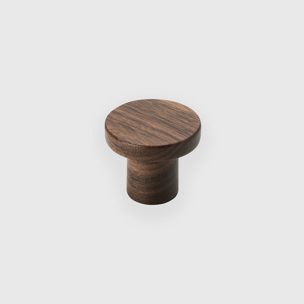 Walnut Circum Cabinet Knob 
