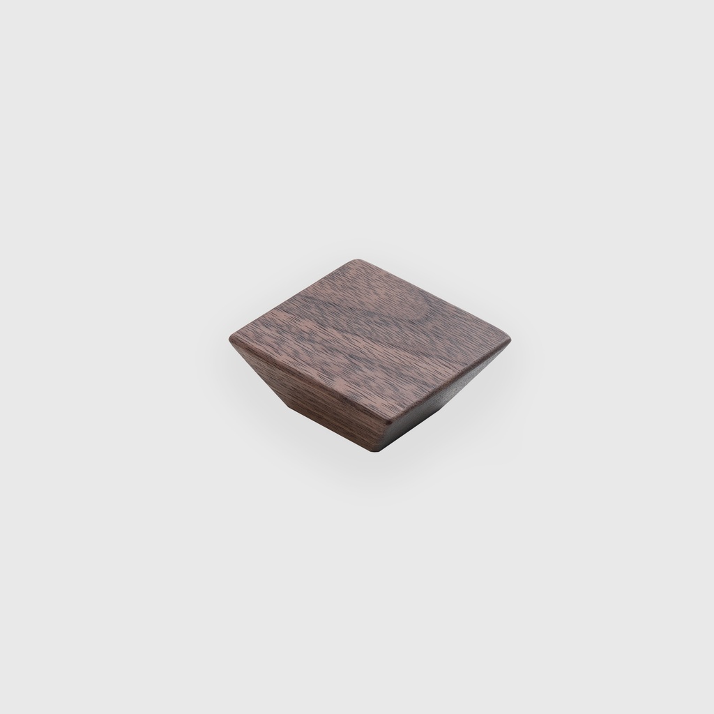 Walnut Square Cabinet Knob 