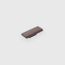 [RTR25009332] Varnish Walnut Black Steel Wooden Knob 