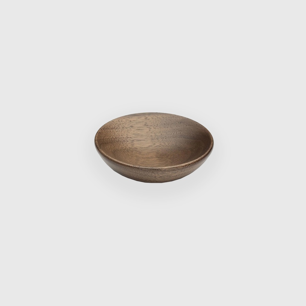 Walnut Round Bowl Cabinet Knob 