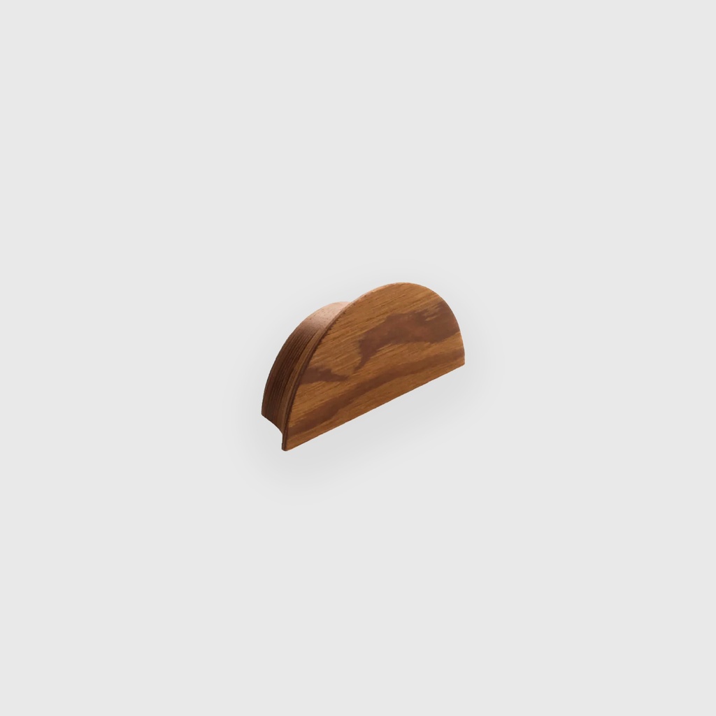 Small Half Moon Walnut Cup Pull 