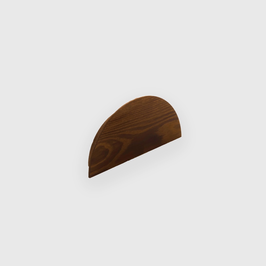 Walnut Half Moon Cup Pull 
