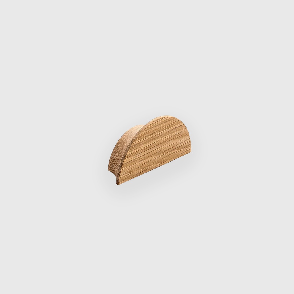 Small Half Moon Oak Cup Pull 