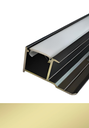 Гэрэлтэй Төгсгөл/Эгц Урагшаа Тусгалтай  MK-QBD103 Led Matt Gold 