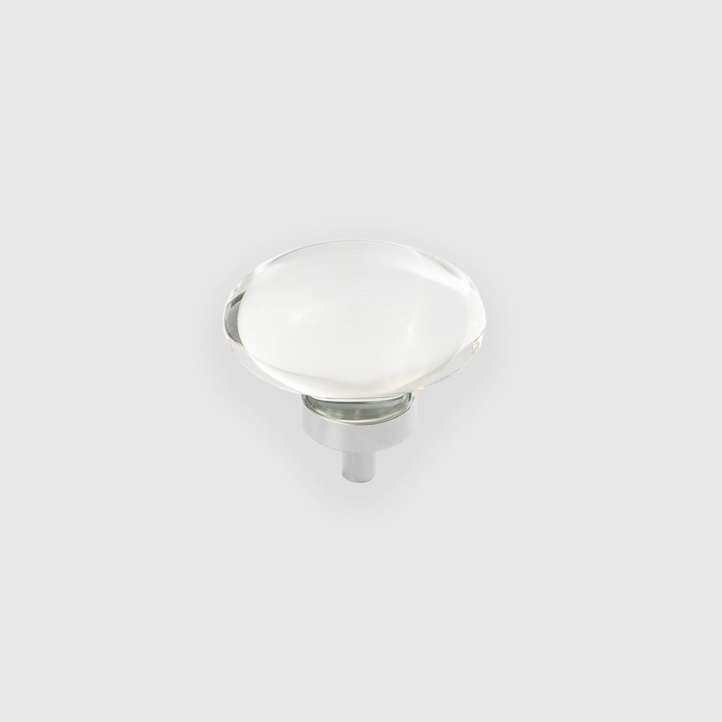 Clear Acrylic Oval Knob 