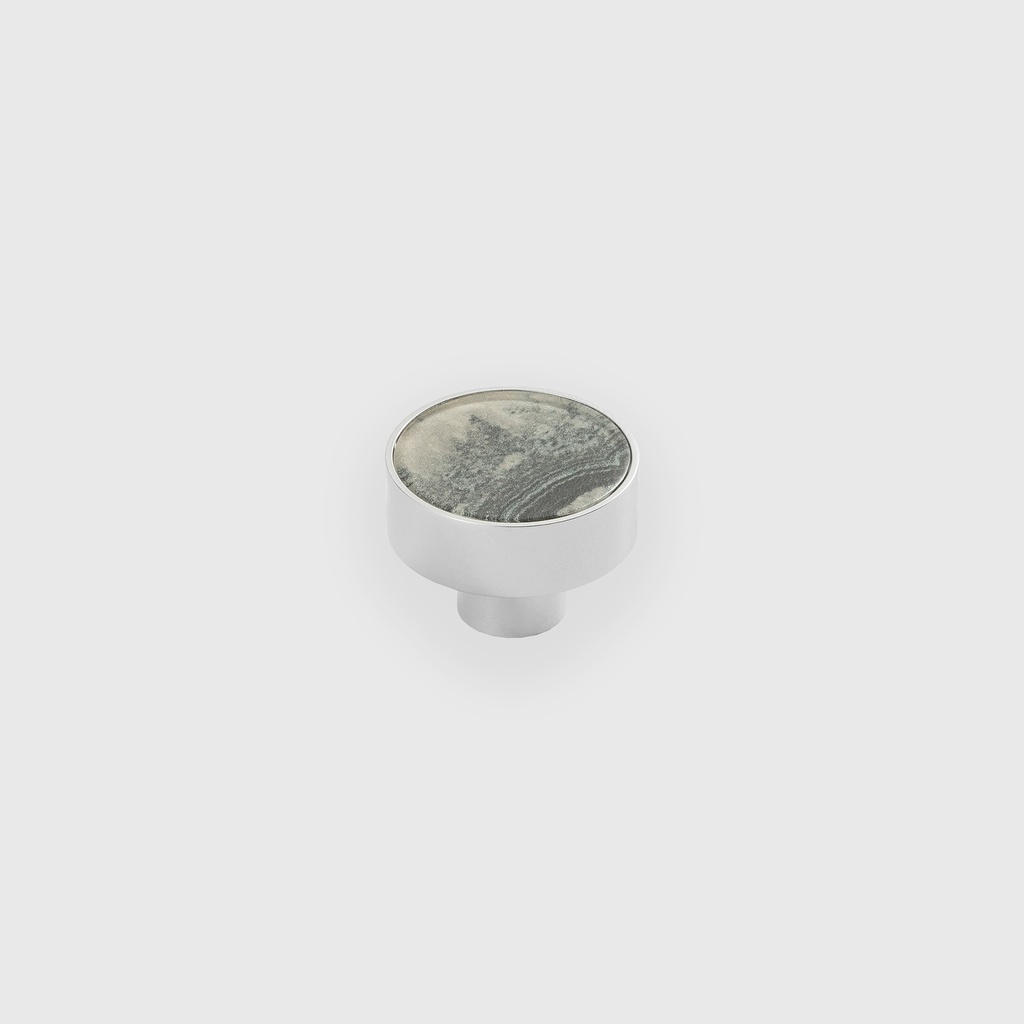 Xander Silver Rock Gray Knob 