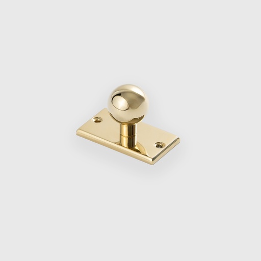 Polished Golden Backplat Knob 