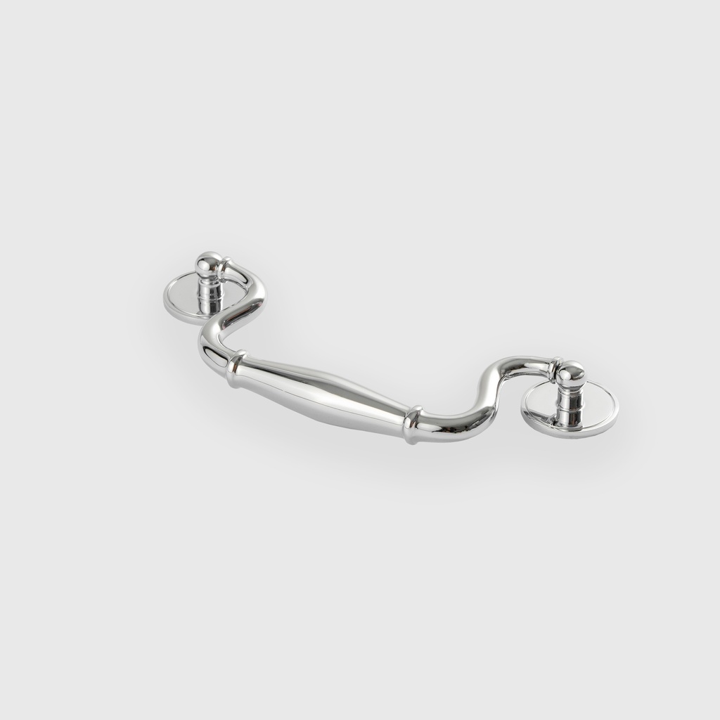 Silver Swan Neck Drop Pull 
