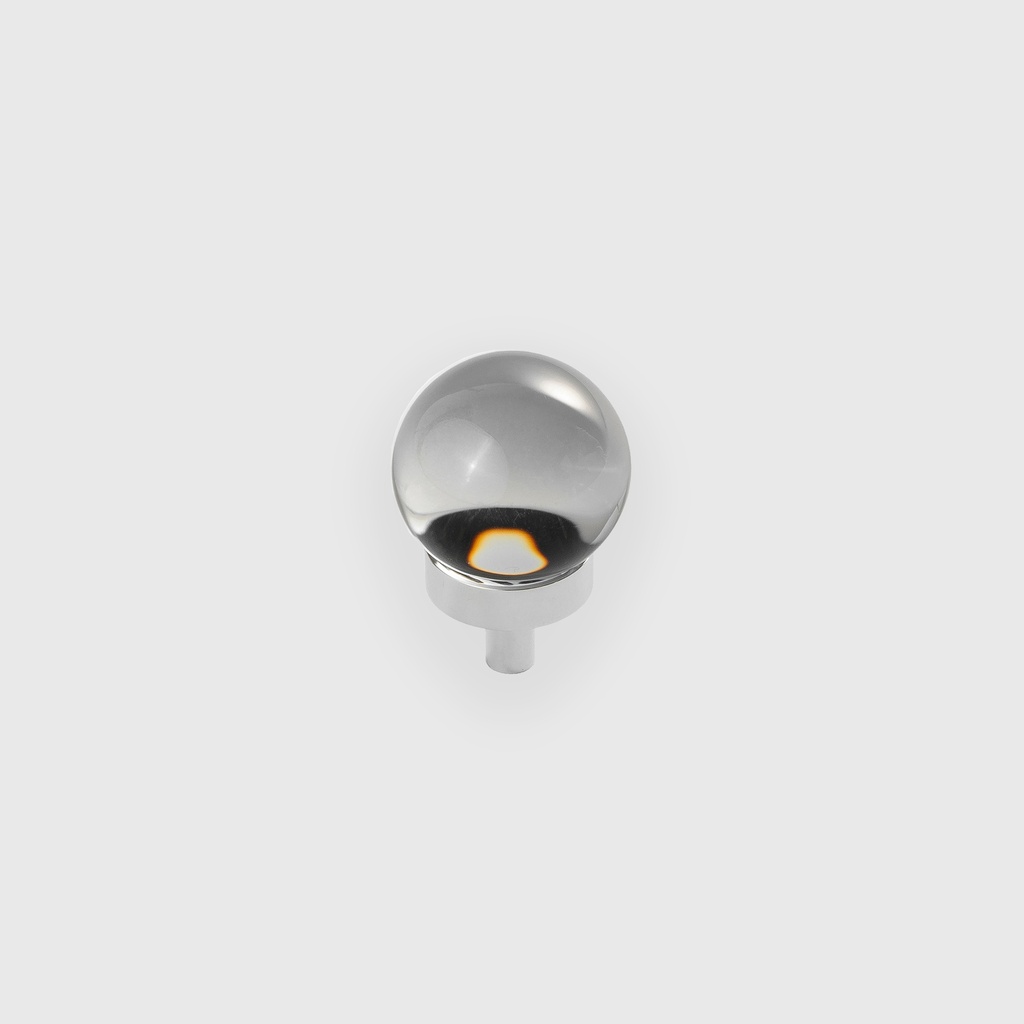 Light Smoke Acrylic Oval Knob 