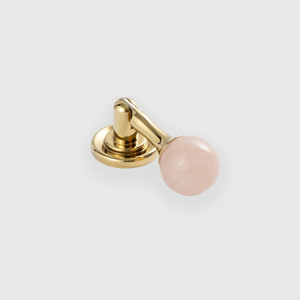 Pink Crystal Ball Shiny Golden Drop Pull 