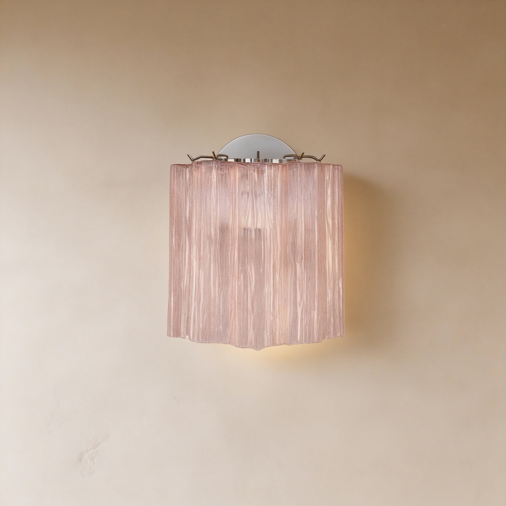 Murano blush glass sconce STS