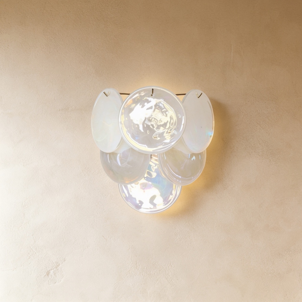 Murano frosted pearl sconce STS