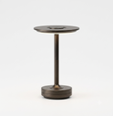 Black metal cordless rechargeable table lamp STS