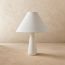 Polar ivory plaster coated table lamp STS