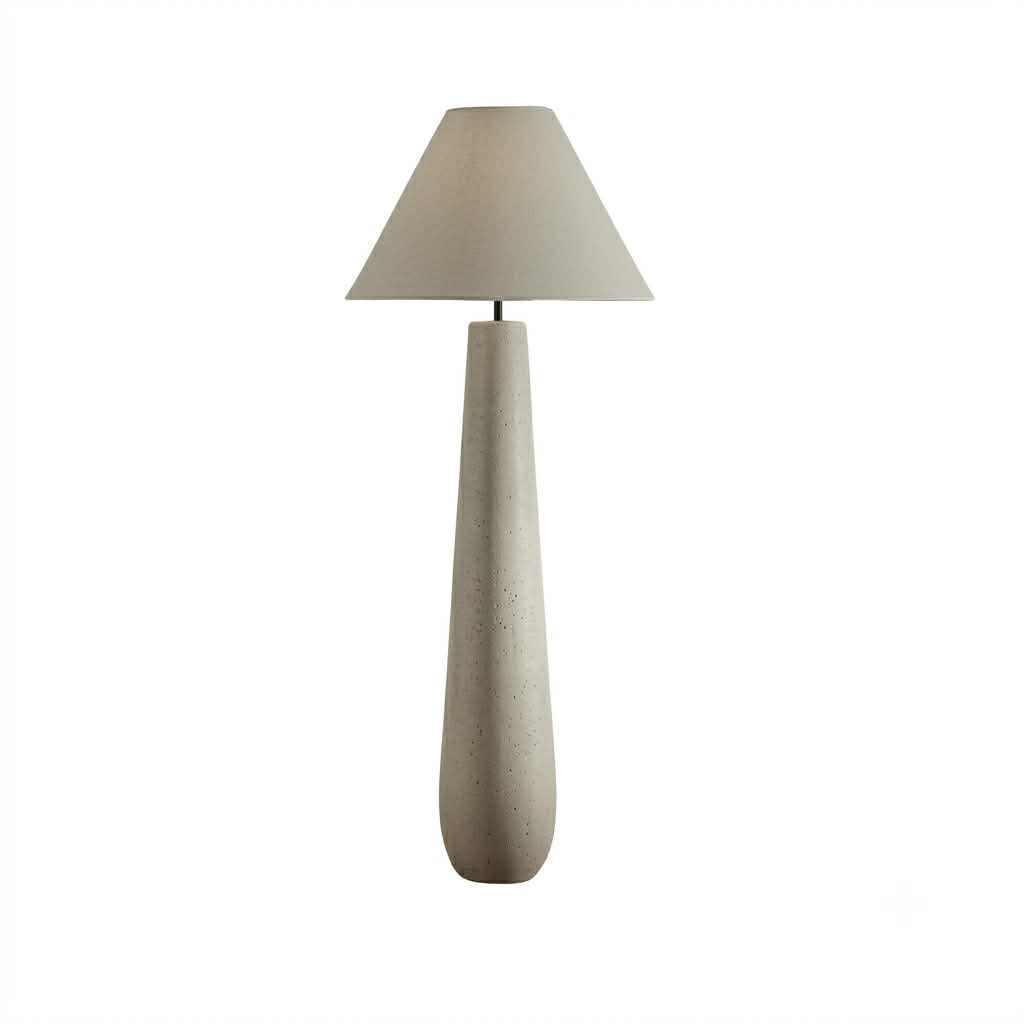Polar grey plaster coated floor lamp STS