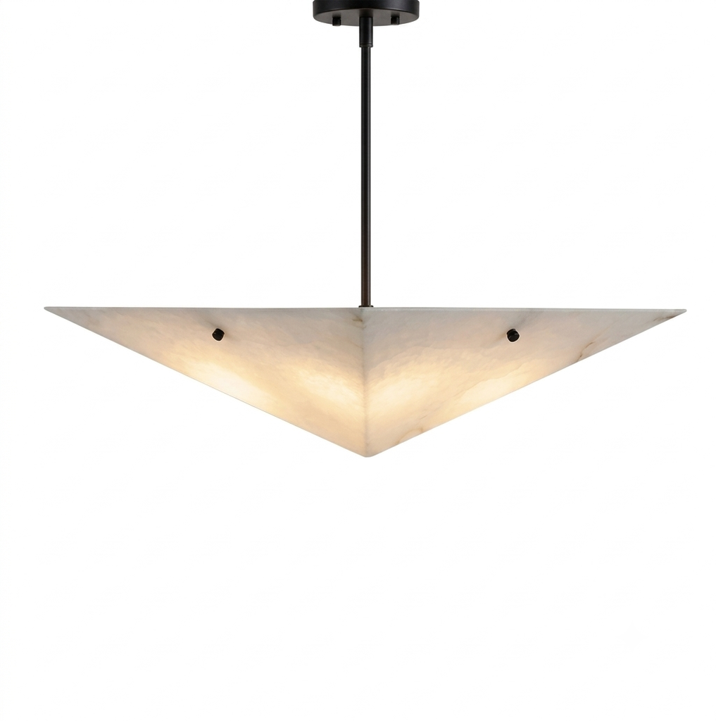 Natural with alabaster pendant lamp