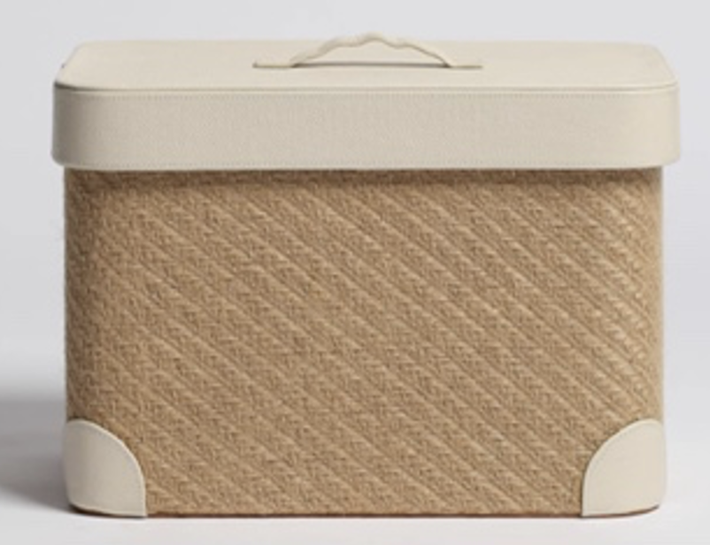 Rice and hemp hand woven baskets STS