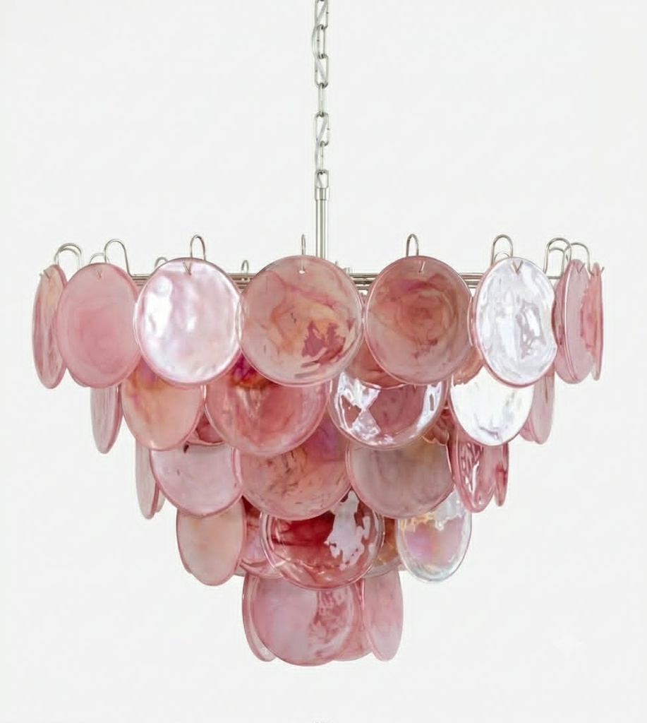 MURANO PINK PENDANT LAMP 80*58CM