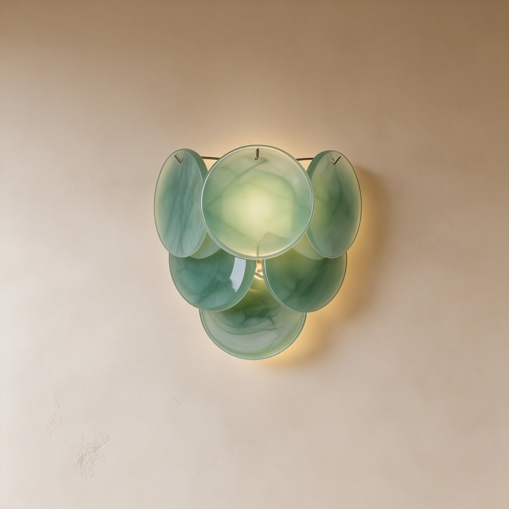 MURANO GREEN SCONCE 34*28