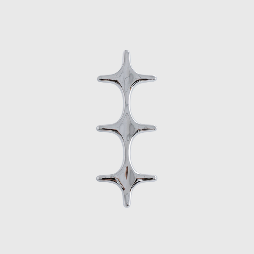 The silver sparkle star pull
