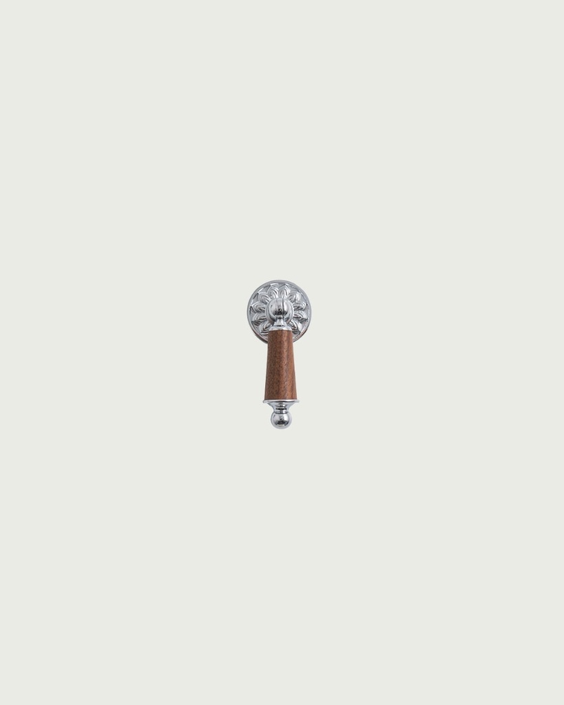 Walnut chrome pendant