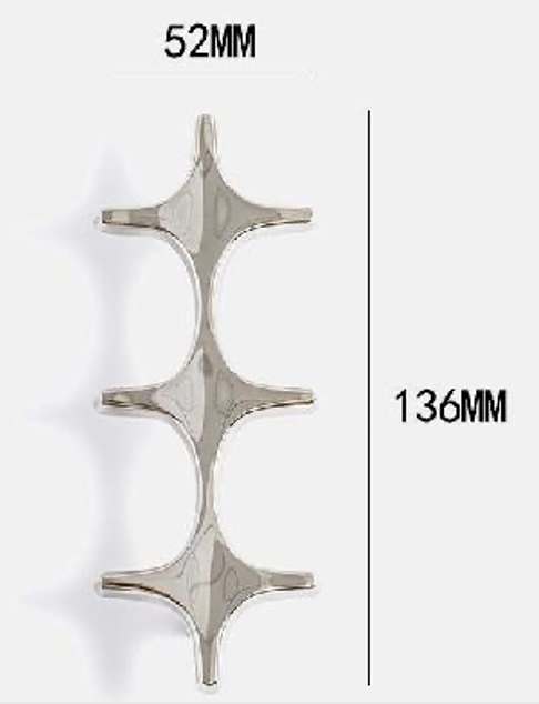 The champagne colored sparkle star pull