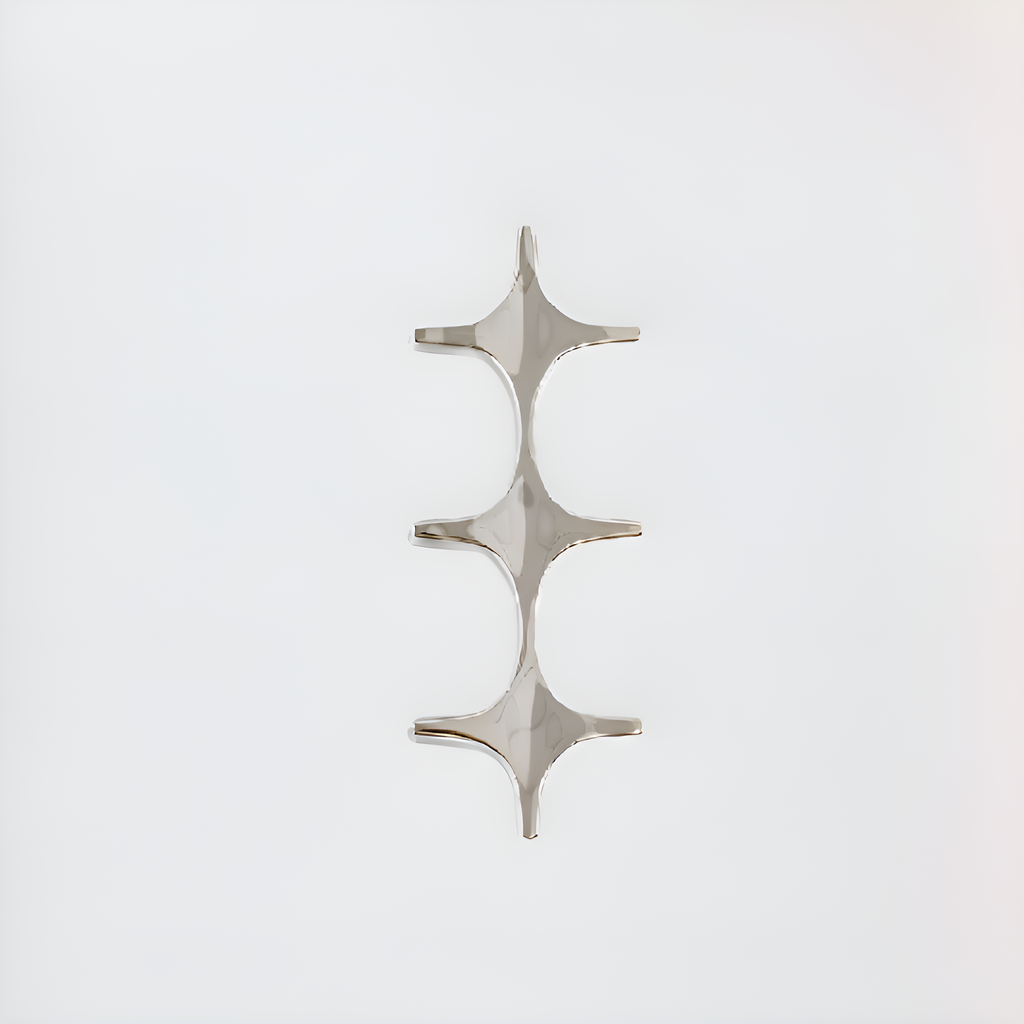 The champagne colored sparkle star pull