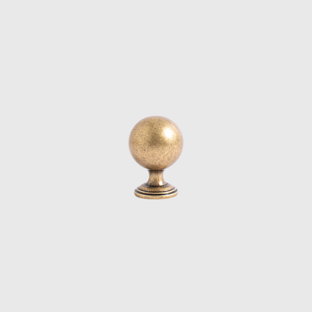 Golden brass knob