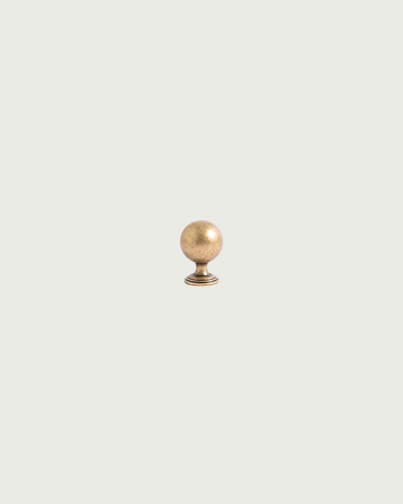 Golden brass knob