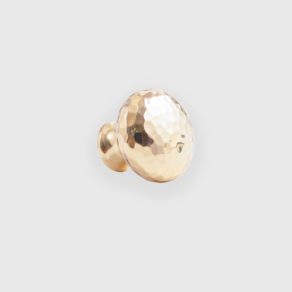 Sphere Hammered Golden  Knob 
