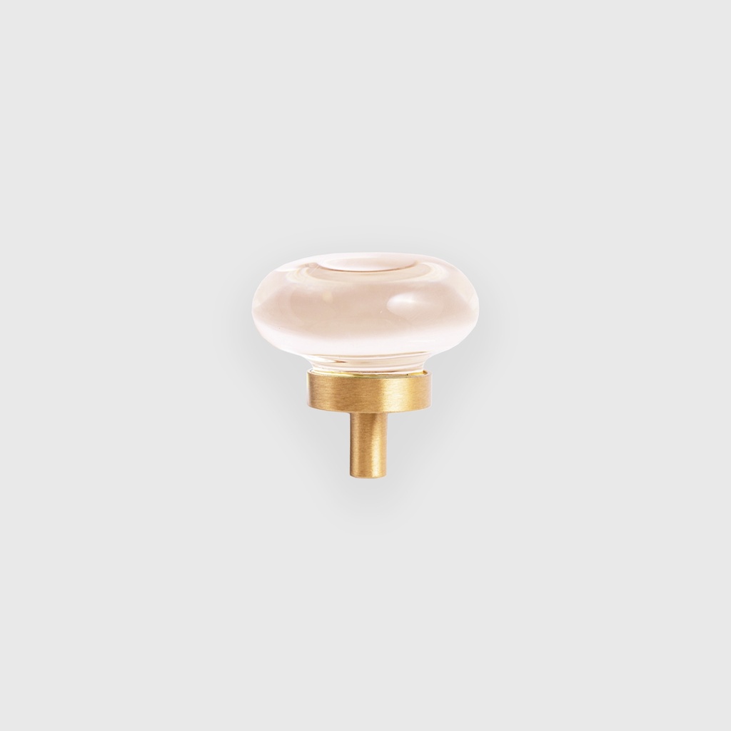 Goldish Acrylic Hat Round Knob 