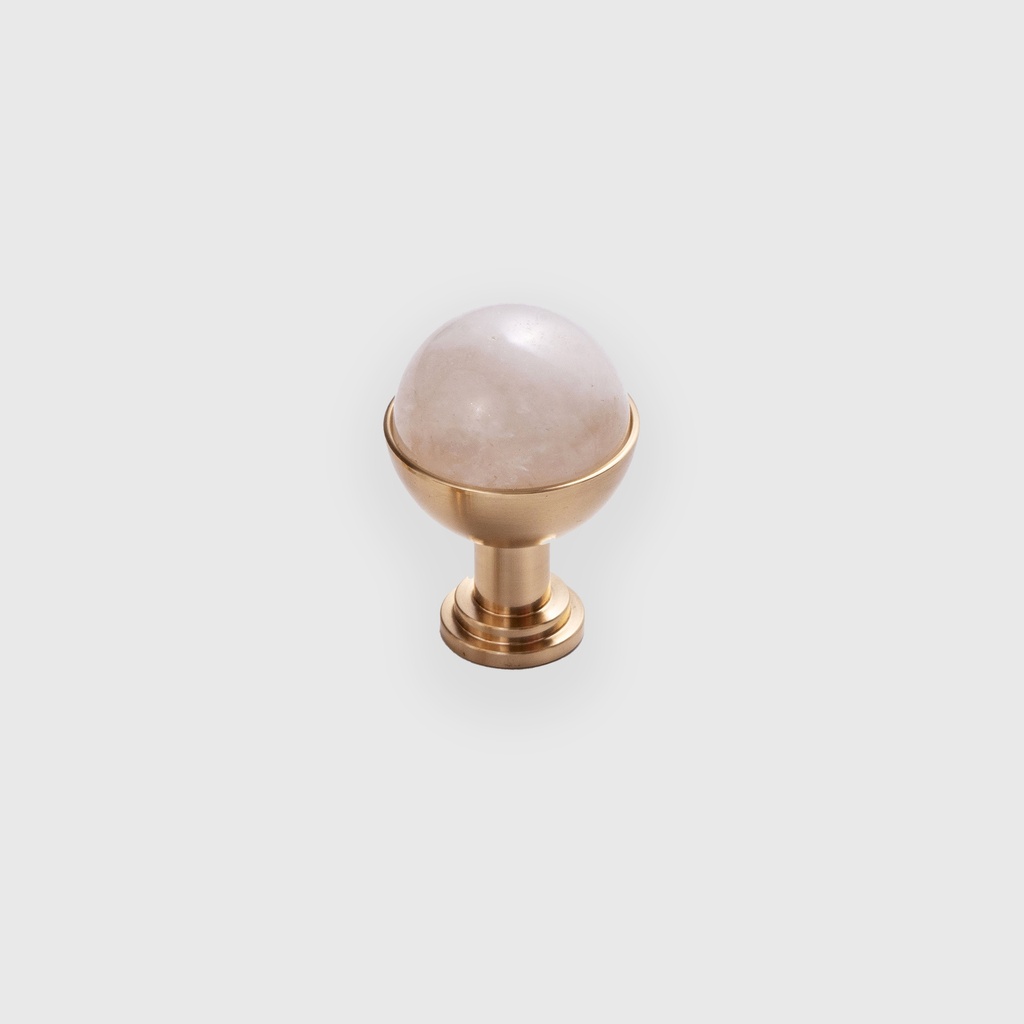 Pink Marble Egg Knob 