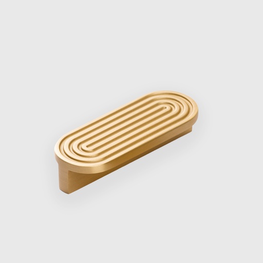 Narrow Oval Brass Pull 