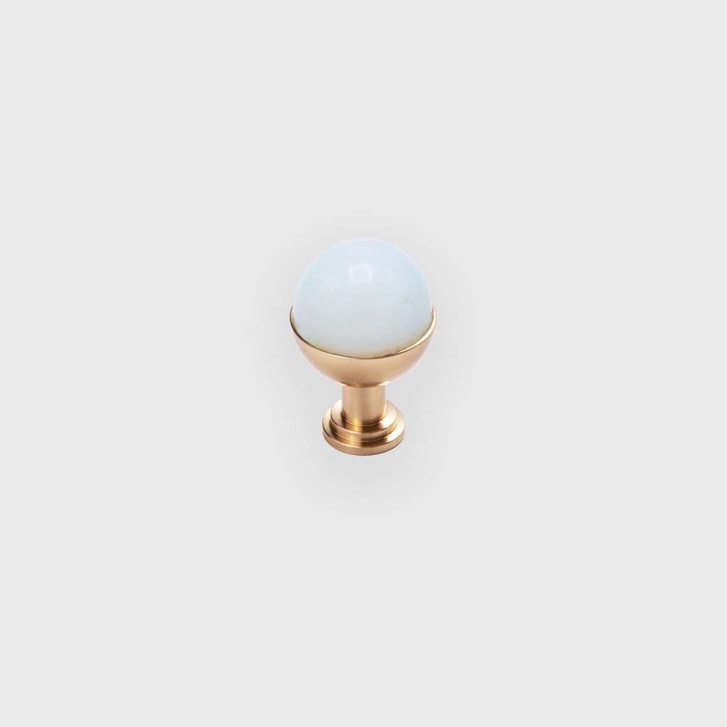 Azura Green Marble Egg Knob 