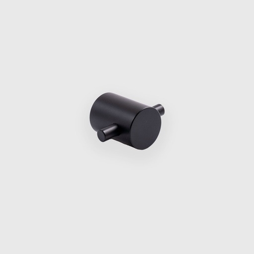 Line Matt Blcak Brass Knob 