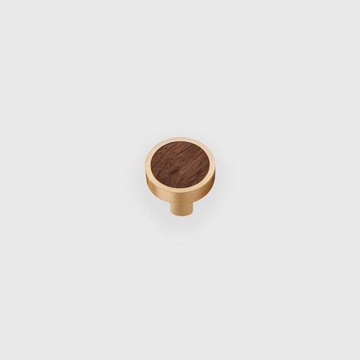 Wooden Knob With Golden Frame 