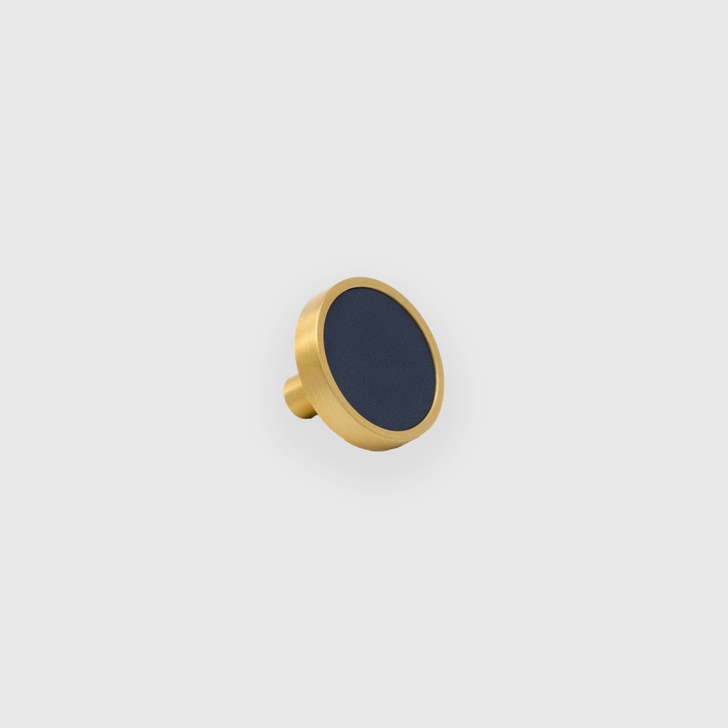 Golden Framed With Blue Navy Leather Knob 