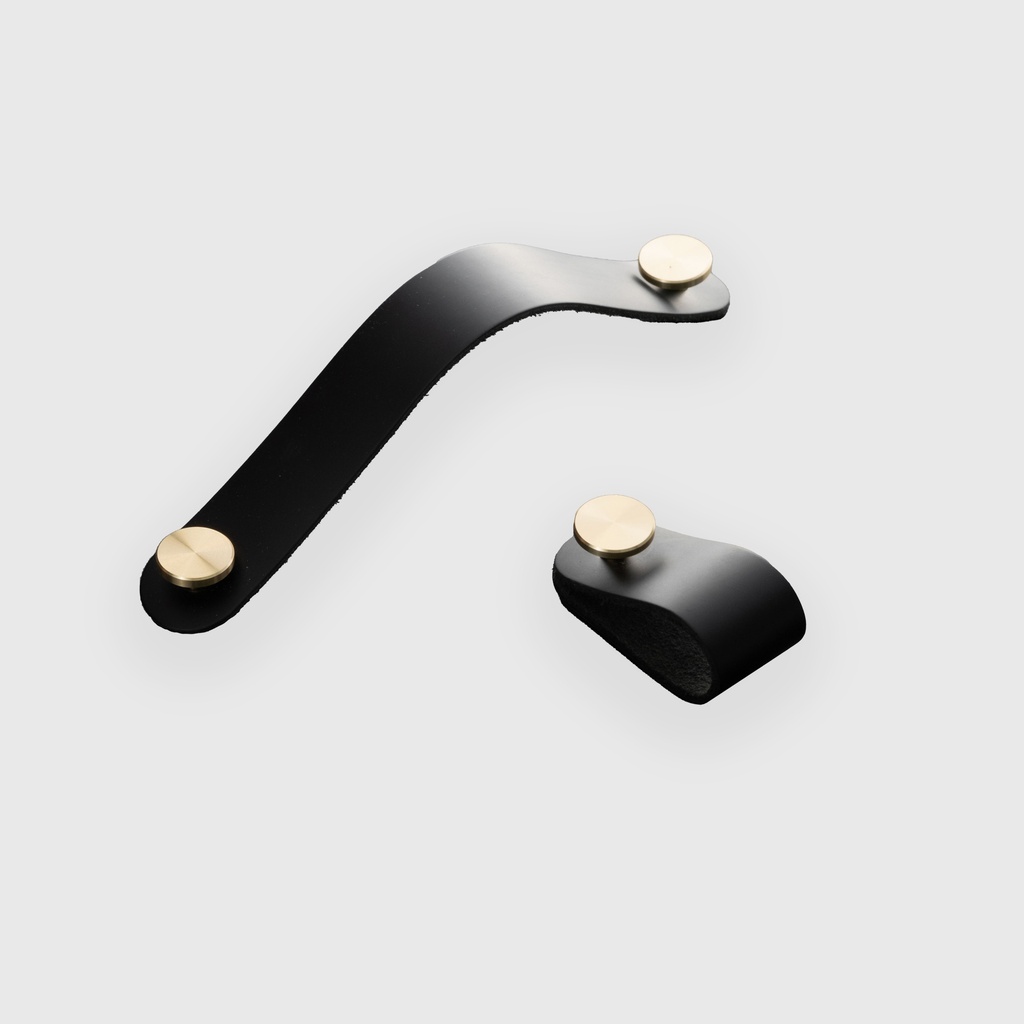Black Leather Strap Pull 