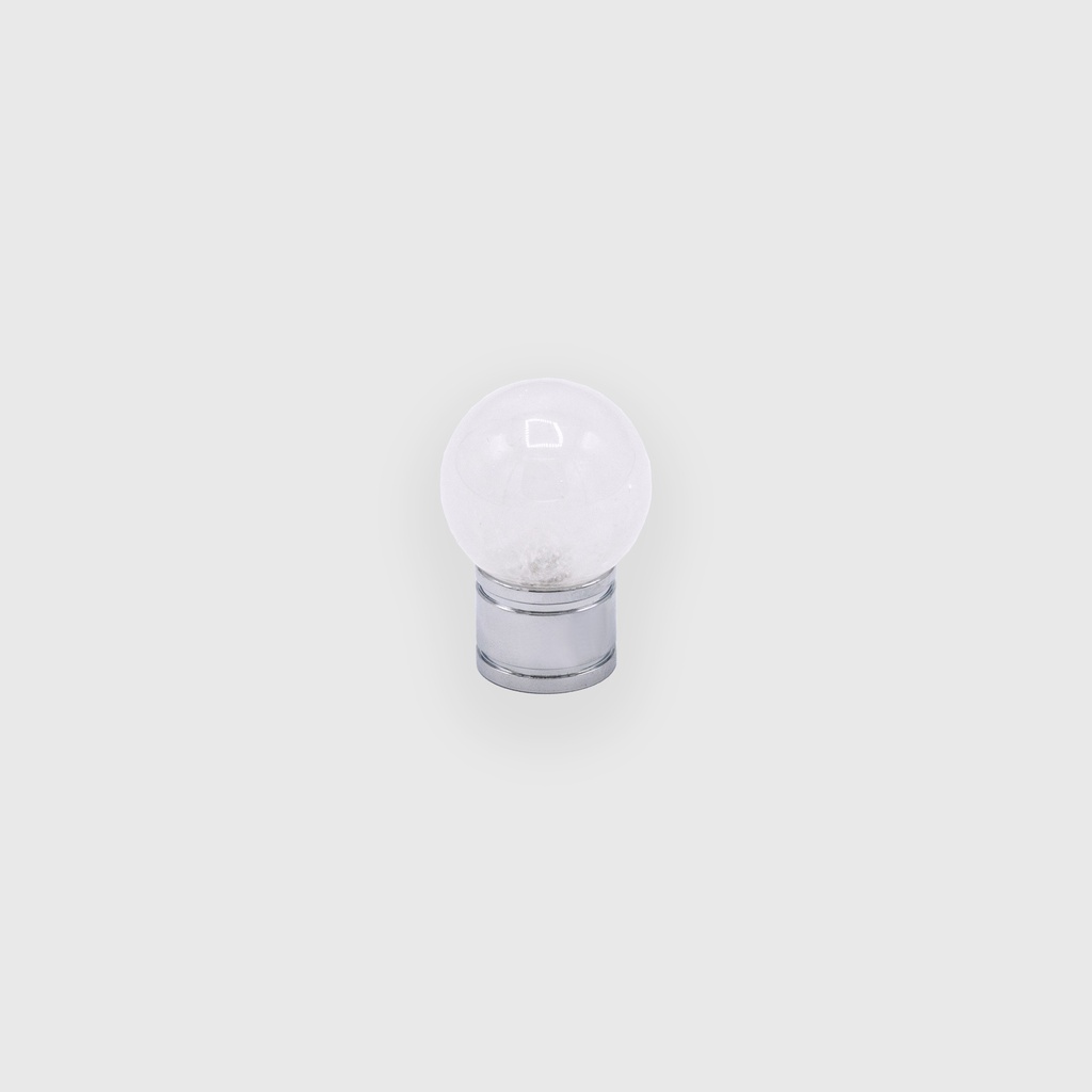 Shiny Crystal Marble Ball Silver Knob 