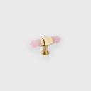 [STN2401058] Pulls with pink marble pendants rod 58*32