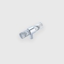 [STN1500860] Stripped Marble Rode With Silver Ring T-Handle 