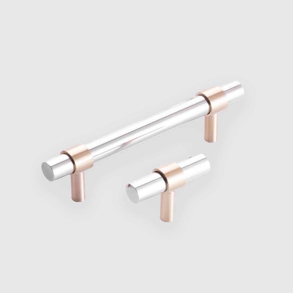 Metallic Rod Pull With Golden Rings 
