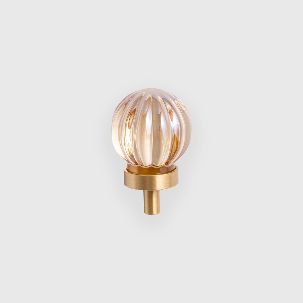 Goldish Acrylic Ball Kn0B With Lines 
