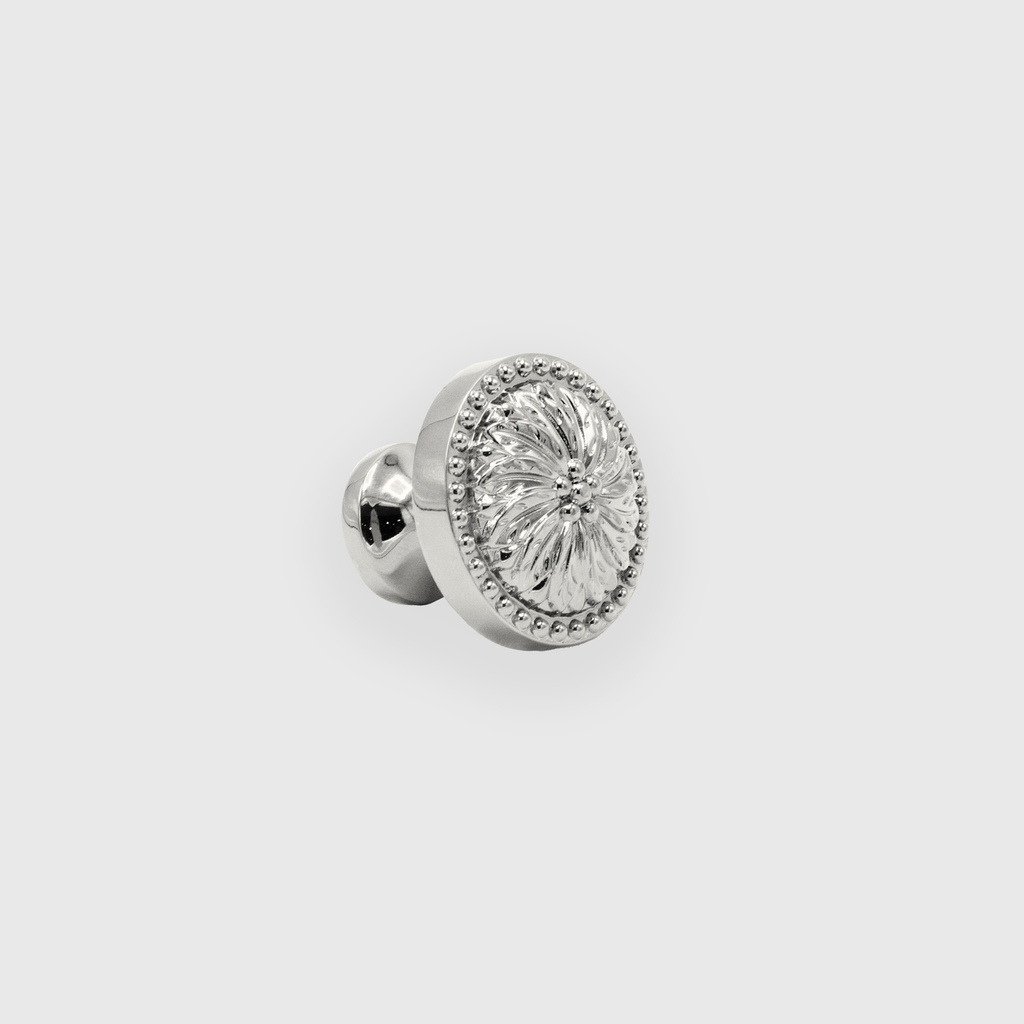 Simple European Silver Knob 